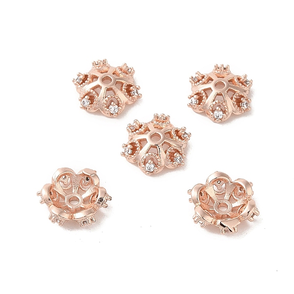 PandaHall Rack Plating Brass Beads Caps, with Cubic Zirconia, Long-Lasting Plated, Lead Free & Cadmium Free, Flower, Rose Gold, 10x10x3.5mm...
PandaHall Rack Plating Brass Beads Caps, with Cubic Zirconia, Long-Lasting Plated, Lead Free & Cadmium Free, Flower, Rose Gold, 10x10x3.5mm...