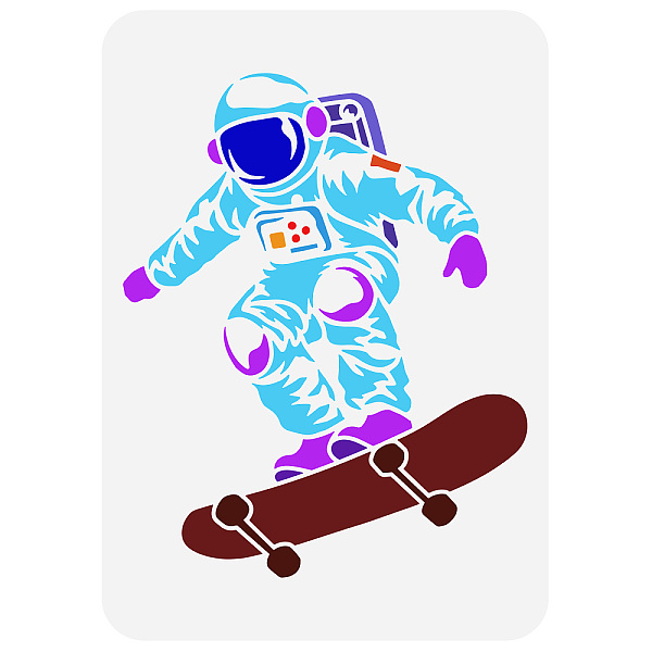 PandaHall FINGERINSPIRE Astronaut On Skateboard Painting Stencil 8.3x11.7inch Skater Spaceman Drawing Template Reusable Plastic Hollow Out...
PandaHall FINGERINSPIRE Astronaut On Skateboard Painting Stencil 8.3x11.7inch Skater Spaceman Drawing Template Reusable Plastic Hollow Out...