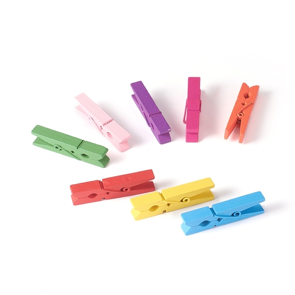 PandaHall Natural Wooden Craft Pegs Clips, Clothespins, Craft Photo Clips, Mixed Color, 45.5x10x9mm Wood Multicolor
PandaHall Natural Wooden Craft Pegs Clips, Clothespins, Craft Photo Clips, Mixed Color, 45.5x10x9mm Wood Multicolor