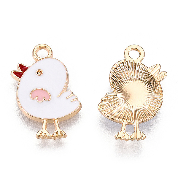 PandaHall Alloy Enamel Pendants, Light Gold, Chick, White, 20x13x2mm, Hole: 1.8mm Alloy+Enamel Other Animal White
PandaHall Alloy Enamel Pendants, Light Gold, Chick, White, 20x13x2mm, Hole: 1.8mm Alloy+Enamel Other Animal White