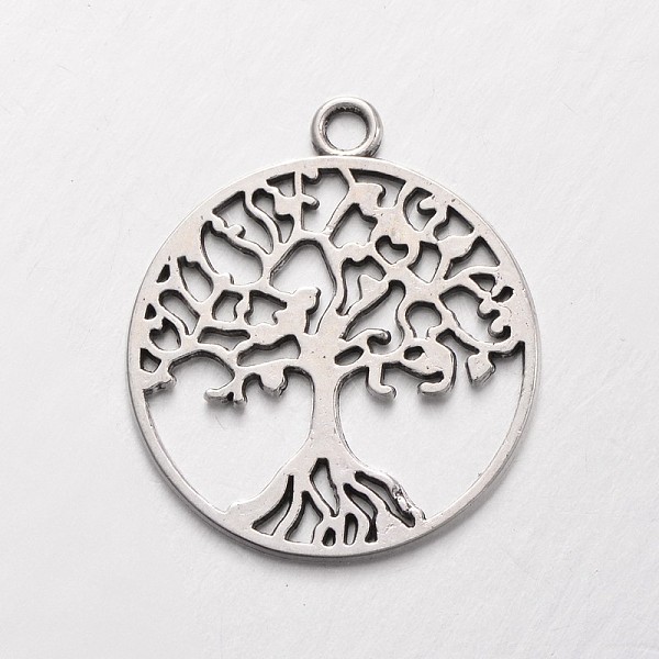 PandaHall Tibetan Style Alloy Pendants, Flat Round with Tree Pattern, Cadmium Free & Lead Free, Antique Silver, 29x25x1.5mm, Hole: 2mm Alloy...
PandaHall Tibetan Style Alloy Pendants, Flat Round with Tree Pattern, Cadmium Free & Lead Free, Antique Silver, 29x25x1.5mm, Hole: 2mm Alloy...