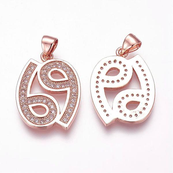 PandaHall Brass Micro Pave Cubic Zirconia Pendants, Number, Rose Gold, 22x16x1.5mm, Hole: 3x4mm Brass+Cubic Zirconia Number
PandaHall Brass Micro Pave Cubic Zirconia Pendants, Number, Rose Gold, 22x16x1.5mm, Hole: 3x4mm Brass+Cubic Zirconia Number