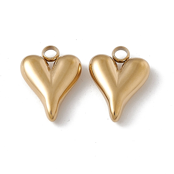 PandaHall Vacuum Plating 201 Stainless Steel Pendants, Heart Charm, Real 18K Gold Plated, 13.5x10x3mm, Hole: 2mm 201 Stainless Steel Heart
PandaHall Vacuum Plating 201 Stainless Steel Pendants, Heart Charm, Real 18K Gold Plated, 13.5x10x3mm, Hole: 2mm 201 Stainless Steel Heart