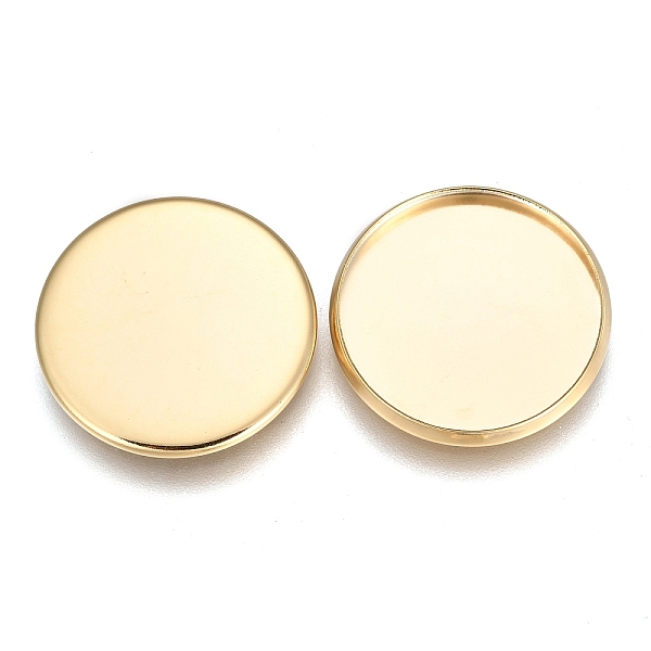 PandaHall 304 Stainless Steel Plain Edge Bezel Cups, Cabochon Settings, Flat Round, Golden, Tray: 20mm, 21.5x1.8mm 304 Stainless Steel Flat...
PandaHall 304 Stainless Steel Plain Edge Bezel Cups, Cabochon Settings, Flat Round, Golden, Tray: 20mm, 21.5x1.8mm 304 Stainless Steel Flat...