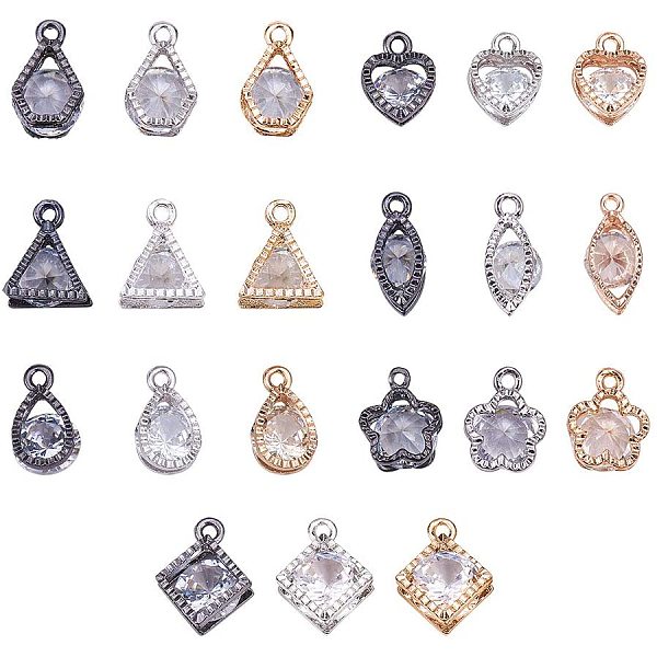 PandaHall Rhombus Alloy Charms, with Cubic Zirconia, Mixed Shapes, Mixed Color, 74x73x25mm Cubic Zirconia Mixed Shapes
PandaHall Rhombus Alloy Charms, with Cubic Zirconia, Mixed Shapes, Mixed Color, 74x73x25mm Cubic Zirconia Mixed Shapes