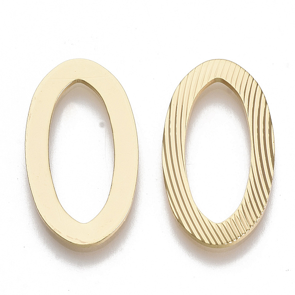 PandaHall Brass Linking Rings, Nickel Free, Oval, Real 18K Gold Plated, 25x13.5x1mm, Inner Diameter: 19x8mm Brass Oval
PandaHall Brass Linking Rings, Nickel Free, Oval, Real 18K Gold Plated, 25x13.5x1mm, Inner Diameter: 19x8mm Brass Oval