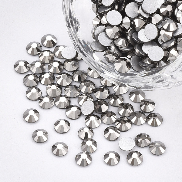 PandaHall Glass Flat Back Rhinestone Cabochons, Back Plated, Faceted Half Round, Jet Hematite, SS20, 4.6~4.8x2mm, about 1440pcs/bag Glass..., Black
PandaHall Glass Flat Back Rhinestone Cabochons, Back Plated, Faceted Half Round, Jet Hematite, SS20, 4.6~4.8x2mm, about 1440pcs/bag Glass..., Black