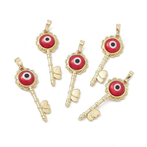 PandaHall Handmade Evil Eye Lampwork Pendants, with Rack Plating Real 18K Gold Plated Brass Findings, Long-Lasting Plated, Flower Key with..., Red
PandaHall Handmade Evil Eye Lampwork Pendants, with Rack Plating Real 18K Gold Plated Brass Findings, Long-Lasting Plated, Flower Key with..., Red