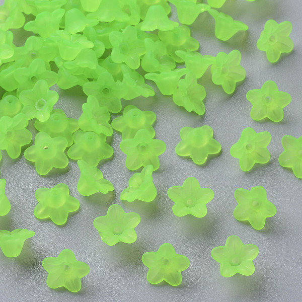 PandaHall Transparent Acrylic Beads, Flower, Frosted, Yellow Green, 10x5mm, Hole: 1mm, about 4600pcs/500g Acrylic Flower Green
PandaHall Transparent Acrylic Beads, Flower, Frosted, Yellow Green, 10x5mm, Hole: 1mm, about 4600pcs/500g Acrylic Flower Green