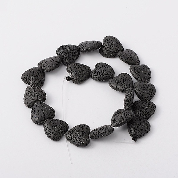 PandaHall Dyed Natural Lava Rock Bead Strands, Heart, Black, 20~21x20~21x7~8mm, Hole: 1mm, about 20pcs/strand, 15.55 inch Lava Rock Heart...
PandaHall Dyed Natural Lava Rock Bead Strands, Heart, Black, 20~21x20~21x7~8mm, Hole: 1mm, about 20pcs/strand, 15.55 inch Lava Rock Heart...