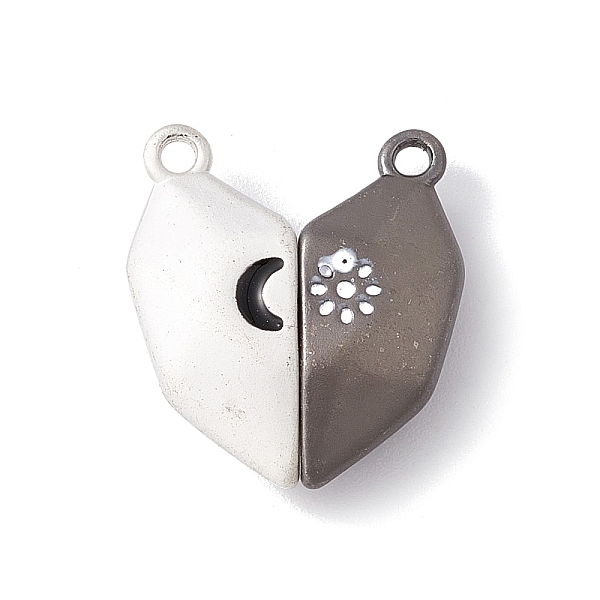 PandaHall Love Heart Alloy Magnetic Clasps, Moon Star Pattern Clasps for Couple Jewelry Bracelets Pendants Necklaces Making, Gray & Floral..., Multicolor
PandaHall Love Heart Alloy Magnetic Clasps, Moon Star Pattern Clasps for Couple Jewelry Bracelets Pendants Necklaces Making, Gray & Floral..., Multicolor