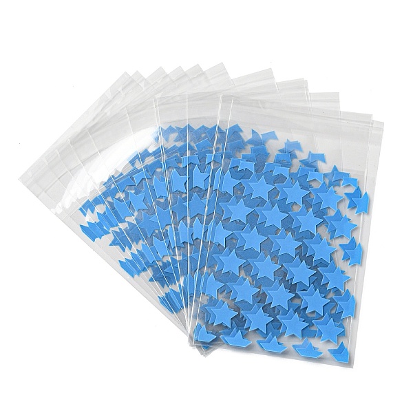 PandaHall Rectangle PE Plastic Cellophane Bags, Star Pattern, Sky Blue, 13x8cm OPP Cellophane Rectangle
PandaHall Rectangle PE Plastic Cellophane Bags, Star Pattern, Sky Blue, 13x8cm OPP Cellophane Rectangle