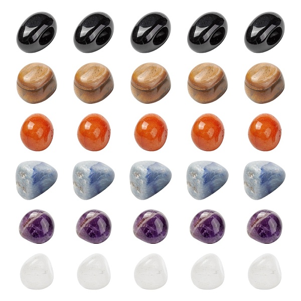 PandaHall 12Pcs 6 Style Natural Mixed Gemstone Beads, No Hole Beads, Nuggets, Tumbled Stone, 14~26x13~21x12~18mm, 2pcs/style Mixed Stone...
PandaHall 12Pcs 6 Style Natural Mixed Gemstone Beads, No Hole Beads, Nuggets, Tumbled Stone, 14~26x13~21x12~18mm, 2pcs/style Mixed Stone...
