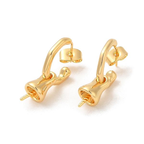 PandaHall Brass Stud Earring Findings, with 925 Sterling Silver Pins, for Half Drilled Beads, Real 18K Gold Plated, 24x7mm, Pin: 12x0.8mm...
PandaHall Brass Stud Earring Findings, with 925 Sterling Silver Pins, for Half Drilled Beads, Real 18K Gold Plated, 24x7mm, Pin: 12x0.8mm...