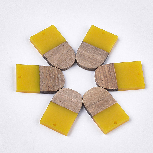 PandaHall Resin & Walnut Wood Pendants, U Shape, Gold, 32x19.5x3.5~4.5mm, Hole: 2mm Resin+Wood Others Gold
PandaHall Resin & Walnut Wood Pendants, U Shape, Gold, 32x19.5x3.5~4.5mm, Hole: 2mm Resin+Wood Others Gold