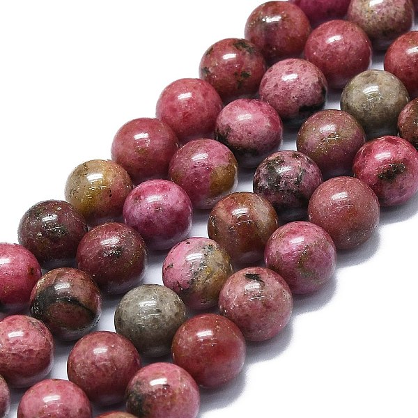 PandaHall Natural Rhodonite Beads Strands, Round, 10~11mm, Hole: 1mm, about 37~39pcs/strand, 5.35''~15.75''(39~40cm) Rhodonite Round
PandaHall Natural Rhodonite Beads Strands, Round, 10~11mm, Hole: 1mm, about 37~39pcs/strand, 5.35''~15.75''(39~40cm) Rhodonite Round