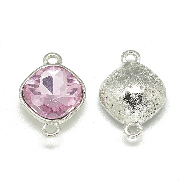 PandaHall Alloy Glass Links connectors, Faceted, Rhombus, Platinum, Pearl Pink, 22x15x7mm, Hole: 2mm Alloy+Glass Rhombus Pink
PandaHall Alloy Glass Links connectors, Faceted, Rhombus, Platinum, Pearl Pink, 22x15x7mm, Hole: 2mm Alloy+Glass Rhombus Pink