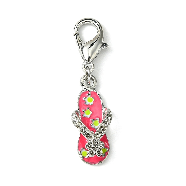 PandaHall Alloy Enamel Slipper Pendant Decorations, with Alloy Lobster Claw Clasps, Light Coral, 41.5mm Alloy+Enamel Shoes
PandaHall Alloy Enamel Slipper Pendant Decorations, with Alloy Lobster Claw Clasps, Light Coral, 41.5mm Alloy+Enamel Shoes