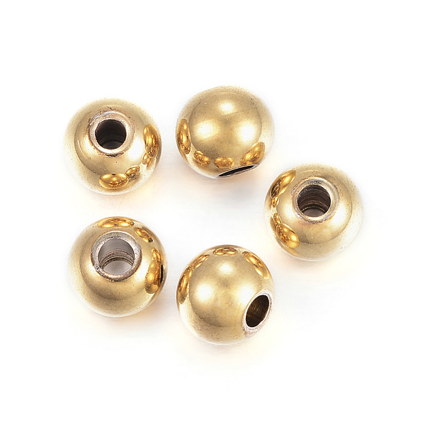 PandaHall Ion Plating(IP) 304 Stainless Steel Spacer Beads, Round, Golden, 4x3mm, Hole: 1.5mm 304 Stainless Steel Round
PandaHall Ion Plating(IP) 304 Stainless Steel Spacer Beads, Round, Golden, 4x3mm, Hole: 1.5mm 304 Stainless Steel Round