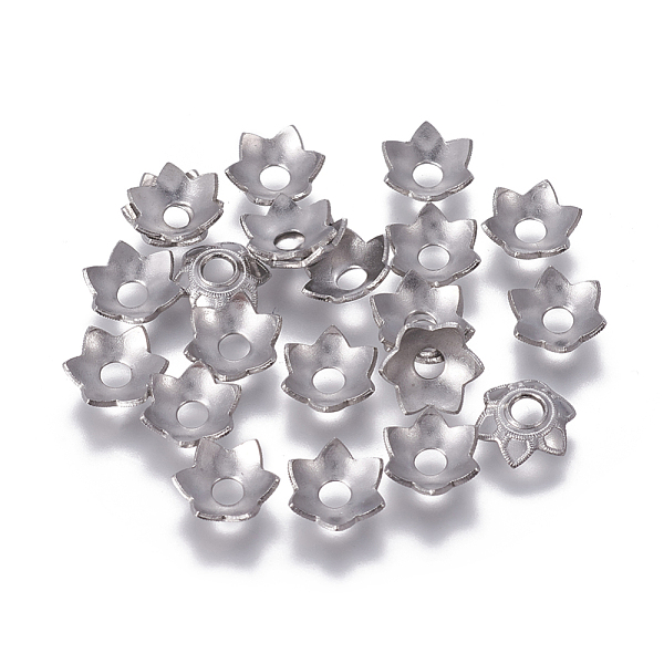 PandaHall 201 Stainless Steel Bead Caps, Flower, Stainless Steel Color, 9x2mm, Hole: 3mm 201 Stainless Steel
PandaHall 201 Stainless Steel Bead Caps, Flower, Stainless Steel Color, 9x2mm, Hole: 3mm 201 Stainless Steel