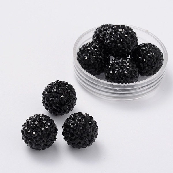 PandaHall Grade A Rhinestone Pave Disco Ball Beads, for Unisex Jewelry Making, Round, Jet, PP9(1.5.~1.6mm), 8mm, Hole: 1mm Polymer..., Black
PandaHall Grade A Rhinestone Pave Disco Ball Beads, for Unisex Jewelry Making, Round, Jet, PP9(1.5.~1.6mm), 8mm, Hole: 1mm Polymer..., Black