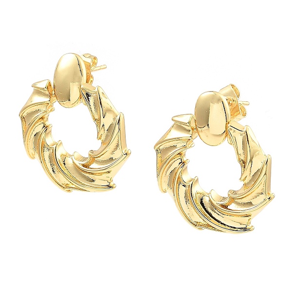 PandaHall Rack Plating Brass Stud Earrings, Ring, Real 16K Gold Plated, 27.5x24.5mm Brass Ring
PandaHall Rack Plating Brass Stud Earrings, Ring, Real 16K Gold Plated, 27.5x24.5mm Brass Ring