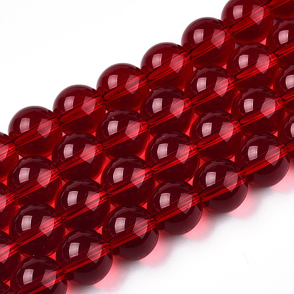 PandaHall Transparent Glass Beads Strands, Round, FireBrick, 9.5~10mm, Hole: 1.5mm, about 41~42pcs/strand, 14.88 inch~15.12 inch..., Red
PandaHall Transparent Glass Beads Strands, Round, FireBrick, 9.5~10mm, Hole: 1.5mm, about 41~42pcs/strand, 14.88 inch~15.12 inch..., Red