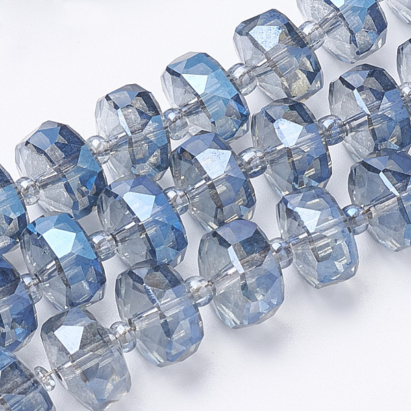 PandaHall Electroplat Glass Beads Strands, Rainbow Plated, Faceted, Rondelle, Cornflower Blue, 8x5mm, Hole: 1.2mm, about 80pcs/strand, 22.83...
PandaHall Electroplat Glass Beads Strands, Rainbow Plated, Faceted, Rondelle, Cornflower Blue, 8x5mm, Hole: 1.2mm, about 80pcs/strand, 22.83...
