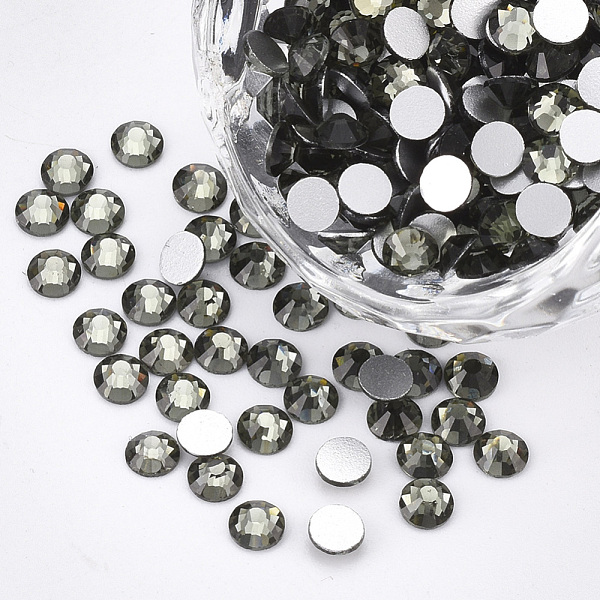PandaHall Glass Flat Back Rhinestone Cabochons, Back Plated, Faceted Half Round, Black Diamond, SS20, 4.6~4.8x2mm, about 1440pcs/bag Glass..., Gray
PandaHall Glass Flat Back Rhinestone Cabochons, Back Plated, Faceted Half Round, Black Diamond, SS20, 4.6~4.8x2mm, about 1440pcs/bag Glass..., Gray