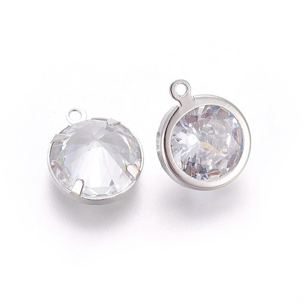 PandaHall Rack Plating Brass Charms, with Cubic Zirconia, Flat Round, Clear, Platinum, 13x10.5x5.7mm, Hole: 1.2mm Brass+Cubic Zirconia Flat...
PandaHall Rack Plating Brass Charms, with Cubic Zirconia, Flat Round, Clear, Platinum, 13x10.5x5.7mm, Hole: 1.2mm Brass+Cubic Zirconia Flat...