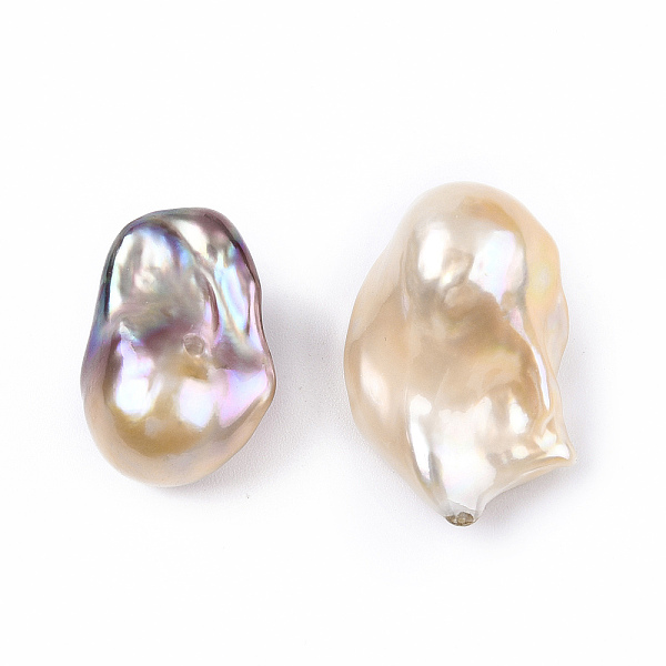 PandaHall Natural Baroque Keshi Pearl Beads, Freshwater Pearl Beads, No Hole, Nuggets, Seashell Color, 21~26x15~19x12~14.5mm Keshi Pearl...
PandaHall Natural Baroque Keshi Pearl Beads, Freshwater Pearl Beads, No Hole, Nuggets, Seashell Color, 21~26x15~19x12~14.5mm Keshi Pearl...