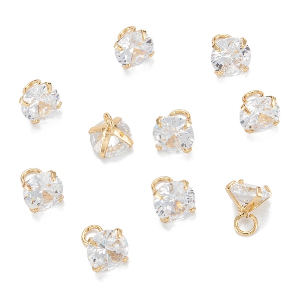 PandaHall Brass Clear Cubic Zirconia Charms, Long-Lasting Plated, Diamond, Real 18k Gold Plated, 7x6x6mm, Hole: 2mm Brass+Cubic Zirconia...
PandaHall Brass Clear Cubic Zirconia Charms, Long-Lasting Plated, Diamond, Real 18k Gold Plated, 7x6x6mm, Hole: 2mm Brass+Cubic Zirconia...