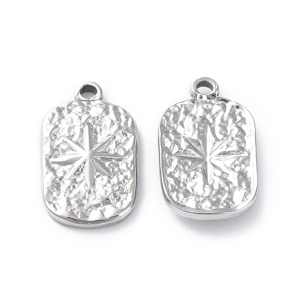 PandaHall 304 Stainless Steel Pendants, Textured, Rectangle with Star Charm, Stainless Steel Color, 18x10.5x3mm, Hole: 1.2mm 304 Stainless...
PandaHall 304 Stainless Steel Pendants, Textured, Rectangle with Star Charm, Stainless Steel Color, 18x10.5x3mm, Hole: 1.2mm 304 Stainless...