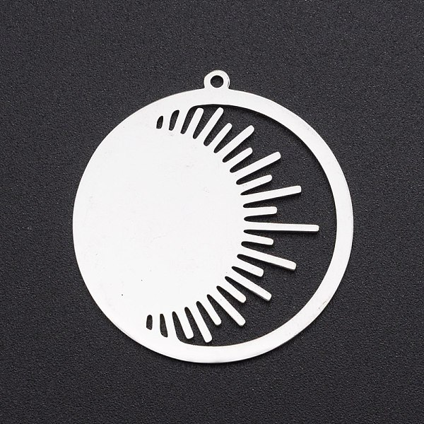 PandaHall 201 Stainless Steel Pendants, Laser Cut, Ring with Sun, Stainless Steel Color, 32x30.5x1mm, Hole: 1.4mm 201 Stainless Steel Sun
PandaHall 201 Stainless Steel Pendants, Laser Cut, Ring with Sun, Stainless Steel Color, 32x30.5x1mm, Hole: 1.4mm 201 Stainless Steel Sun