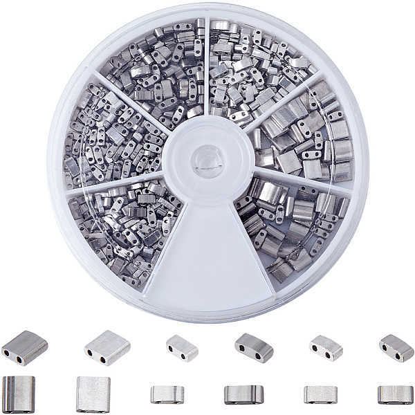 PandaHall CREATCABIN 420Pcs 2 Hole Tila Beads 6 Styles Half Glass Seed Beads Bulk Rectangle Silver Gunmetal Metallic Color Mini Opaque...
PandaHall CREATCABIN 420Pcs 2 Hole Tila Beads 6 Styles Half Glass Seed Beads Bulk Rectangle Silver Gunmetal Metallic Color Mini Opaque...