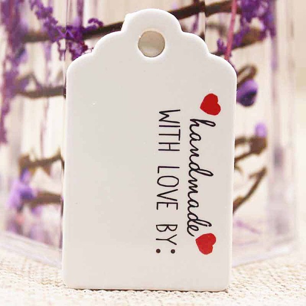 PandaHall Paper Gift Tags, Hange Tags, For Arts and Crafts, For Wedding, Valentine's Day, Rectangle with Word Handmade with Love, White...
PandaHall Paper Gift Tags, Hange Tags, For Arts and Crafts, For Wedding, Valentine's Day, Rectangle with Word Handmade with Love, White...