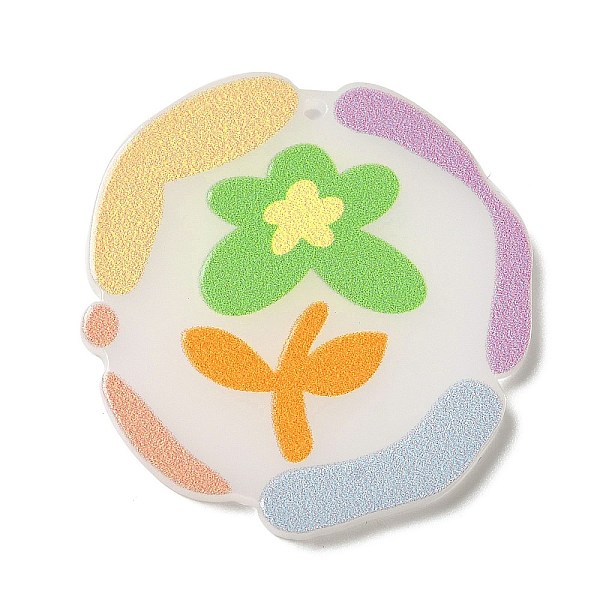 PandaHall Printed Acrylic Pendants, Flower Charm, Light Green, 37x35x2.5mm, Hole: 1.6mm Acrylic Flower
PandaHall Printed Acrylic Pendants, Flower Charm, Light Green, 37x35x2.5mm, Hole: 1.6mm Acrylic Flower