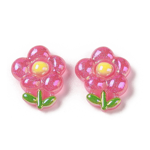 PandaHall Glitter Plated Resin Cabochons, Flower, Pale Violet Red, 23x19x7mm Resin Flower
PandaHall Glitter Plated Resin Cabochons, Flower, Pale Violet Red, 23x19x7mm Resin Flower