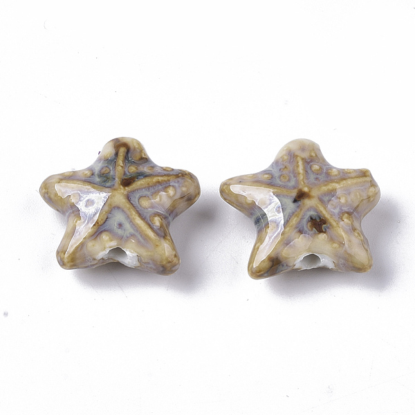 PandaHall Handmade Porcelain Beads, Fancy Antique Glazed Porcelain, Starfish/Sea Stars, Bisque, 19~20x20.5~22.5x7.5~8.5mm, Hole: 2mm..., Orange
PandaHall Handmade Porcelain Beads, Fancy Antique Glazed Porcelain, Starfish/Sea Stars, Bisque, 19~20x20.5~22.5x7.5~8.5mm, Hole: 2mm..., Orange