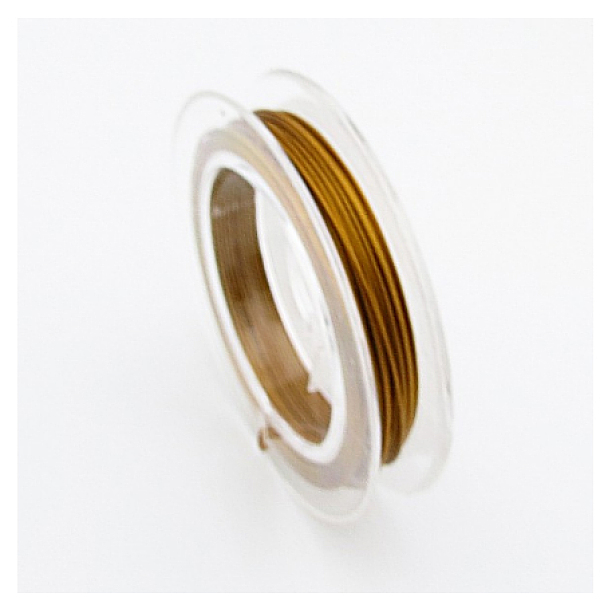 PandaHall Tiger Tail Wire, Nylon-coated Stainless Steel, Chocolate, 0.6mm, about 32.8 Feet(10m)/roll Stainless Steel Round Brown
PandaHall Tiger Tail Wire, Nylon-coated Stainless Steel, Chocolate, 0.6mm, about 32.8 Feet(10m)/roll Stainless Steel Round Brown
