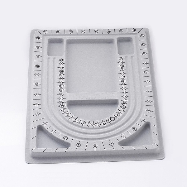 PandaHall Plastic Bead Design Boards for Necklace Design, Flocking, Rectangle, Gray, 24x33x1cm Plastic Gray
PandaHall Plastic Bead Design Boards for Necklace Design, Flocking, Rectangle, Gray, 24x33x1cm Plastic Gray