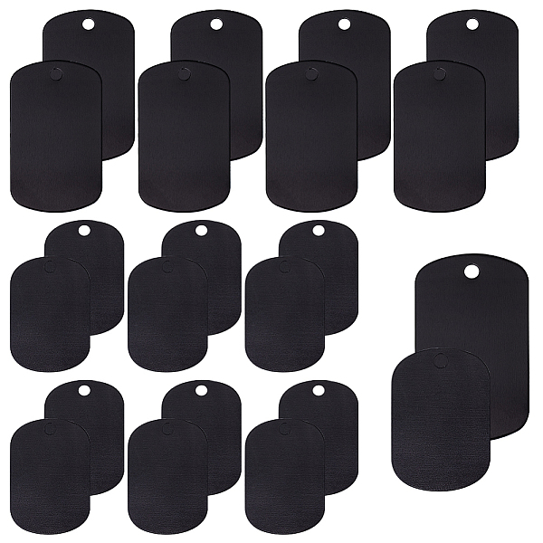 PandaHall BENECREAT 30Pcs 2 Style Aluminum Pendants, Stamping Blank Tag, Rectangle, Black, 38~50x25.5~29x0.5~1mm, Hole: 3.5mm, 15pcs/style...
PandaHall BENECREAT 30Pcs 2 Style Aluminum Pendants, Stamping Blank Tag, Rectangle, Black, 38~50x25.5~29x0.5~1mm, Hole: 3.5mm, 15pcs/style...