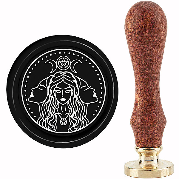 PandaHall CRASPIRE Triple Goddess Wax Seal Stamp Moon Sealing Wax Stamps 30mm Retro Vintage Removable Brass Stamp Head with Wood Handle for...
PandaHall CRASPIRE Triple Goddess Wax Seal Stamp Moon Sealing Wax Stamps 30mm Retro Vintage Removable Brass Stamp Head with Wood Handle for...