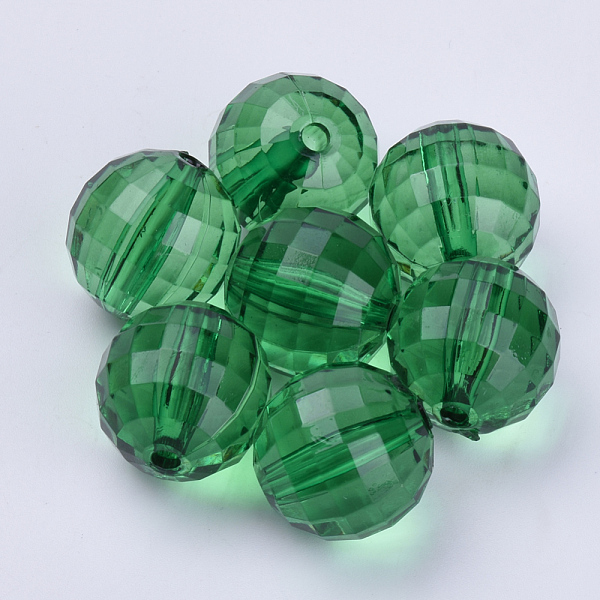PandaHall Transparent Acrylic Beads, Faceted, Round, Dark Green, 20x19.5mm, Hole: 2.9mm, about 105pcs/500g Acrylic Round
PandaHall Transparent Acrylic Beads, Faceted, Round, Dark Green, 20x19.5mm, Hole: 2.9mm, about 105pcs/500g Acrylic Round