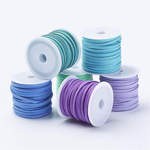 PandaHall Faux Suede Cord, Faux Suede Lace Sets, Mixed Color, 3x1.5mm, about 5.46 yards(5m)/roll, 6roll/bag Faux Suede Multicolor
PandaHall Faux Suede Cord, Faux Suede Lace Sets, Mixed Color, 3x1.5mm, about 5.46 yards(5m)/roll, 6roll/bag Faux Suede Multicolor