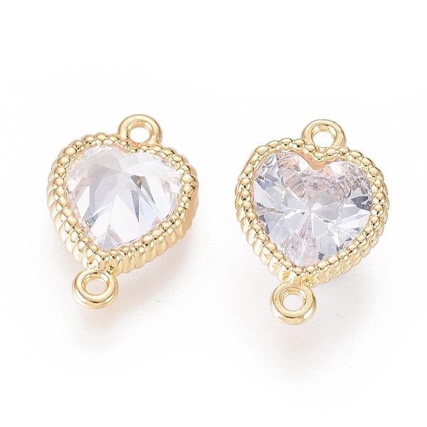 PandaHall Brass Links connectors, with Cubic Zirconia, Heart, Real 18K Gold Plated, Clear, 10.5x7.5x3.5mm, Hole: 0.8mm Brass+Cubic Zirconia...
PandaHall Brass Links connectors, with Cubic Zirconia, Heart, Real 18K Gold Plated, Clear, 10.5x7.5x3.5mm, Hole: 0.8mm Brass+Cubic Zirconia...