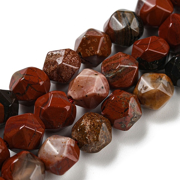 PandaHall Natural Red Jasper Beads Strands, Faceted, Polygon, 7.5~8.5x7.5~8x7.5~8mm, Hole: 1.4mm, about 44~49pcs/strand, 14.25~14.96 inch...
PandaHall Natural Red Jasper Beads Strands, Faceted, Polygon, 7.5~8.5x7.5~8x7.5~8mm, Hole: 1.4mm, about 44~49pcs/strand, 14.25~14.96 inch...