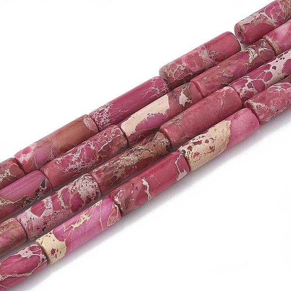PandaHall Natural Imperial Jasper Beads Strands, Dyed, Column, Indian Red, 12~13x4~4.5mm, Hole: 1~1.2mm, about 30pcs/strand, 15.9 inch...
PandaHall Natural Imperial Jasper Beads Strands, Dyed, Column, Indian Red, 12~13x4~4.5mm, Hole: 1~1.2mm, about 30pcs/strand, 15.9 inch...