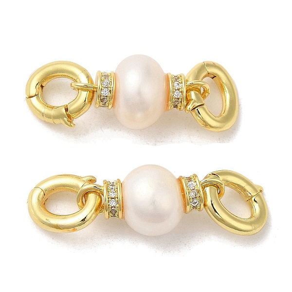 PandaHall Double Rack Plating Brass Pave Clear Cubic Zirconia Twister Clasps, with Natural Pearl, Lead Free & Cadmium Free, Long-Lasting...
PandaHall Double Rack Plating Brass Pave Clear Cubic Zirconia Twister Clasps, with Natural Pearl, Lead Free & Cadmium Free, Long-Lasting...
