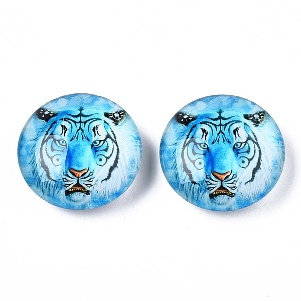 PandaHall Glass Paper Snap Buttons, with Plastic & Iron Snap Caps, Garment Buttons, Flat Round with Animal, Tiger Pattern, 35x13~14mm...
PandaHall Glass Paper Snap Buttons, with Plastic & Iron Snap Caps, Garment Buttons, Flat Round with Animal, Tiger Pattern, 35x13~14mm...